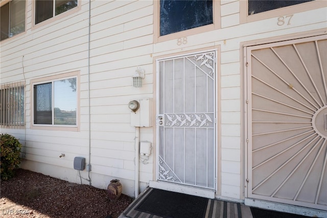 view of entrance to property