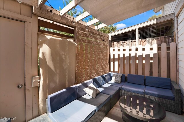 view of patio / terrace featuring outdoor lounge area