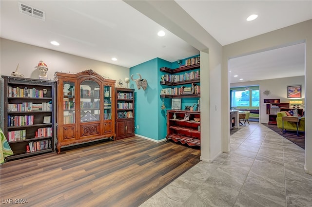 interior space with wood-type flooring