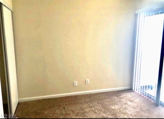 view of carpeted empty room