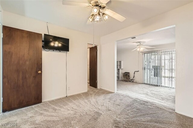408 Rossmoyne Ave, North Las Vegas, NV 89030 - carpeted empty room featuring a ceiling fan and baseboards