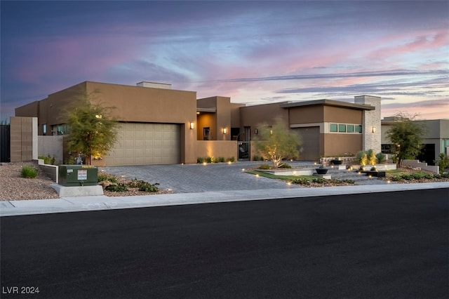 view of front of house featuring a garage