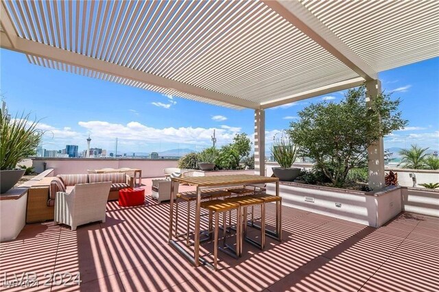 view of patio featuring outdoor lounge area