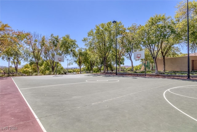 view of sport court