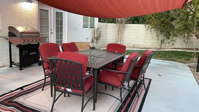 view of patio / terrace featuring grilling area