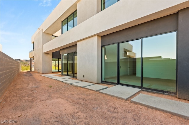 rear view of property with a patio