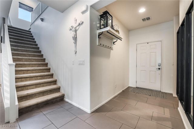 mudroom featuring tile patterned floors