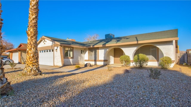 ranch-style house with a garage