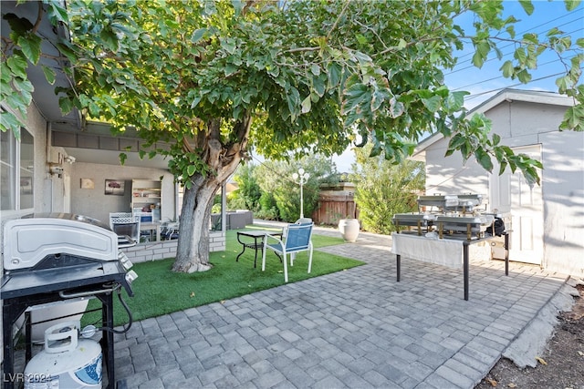 view of patio / terrace with grilling area