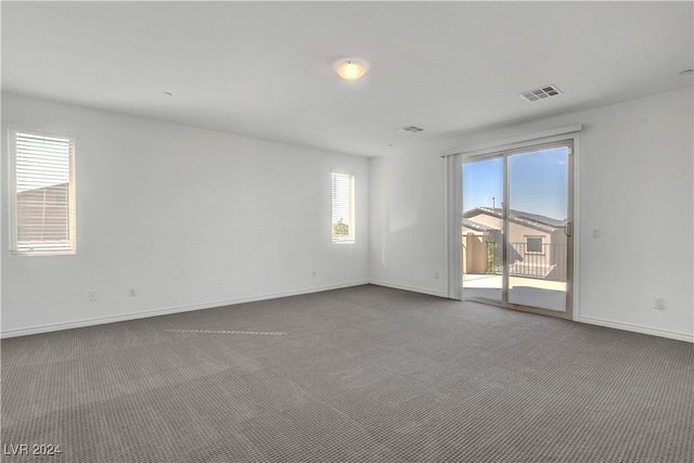 view of carpeted empty room