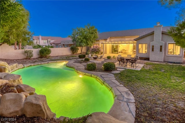 view of pool with a patio area