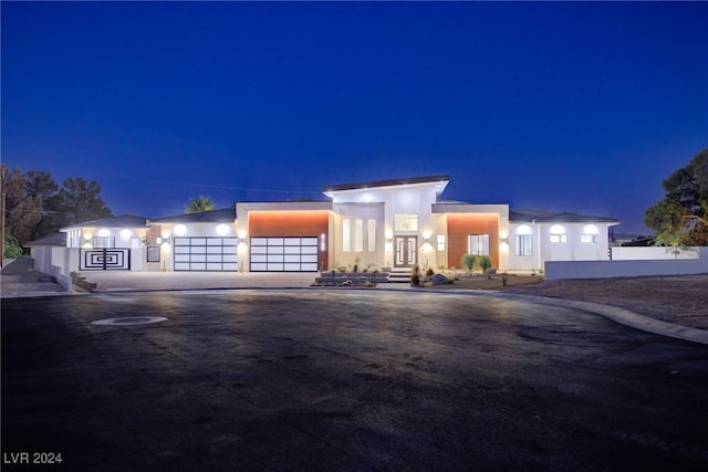 modern home with stucco siding