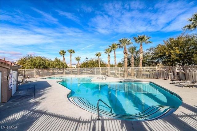 view of pool with a patio