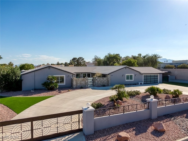 ranch-style house with a garage