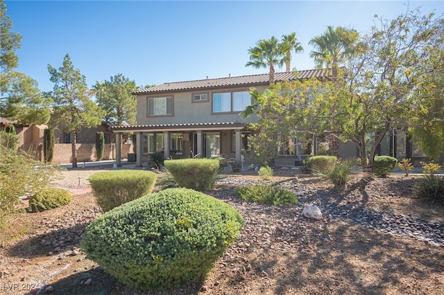 view of rear view of property