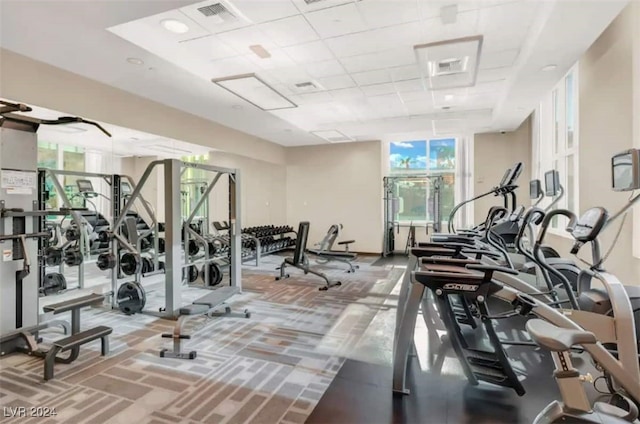 view of exercise room