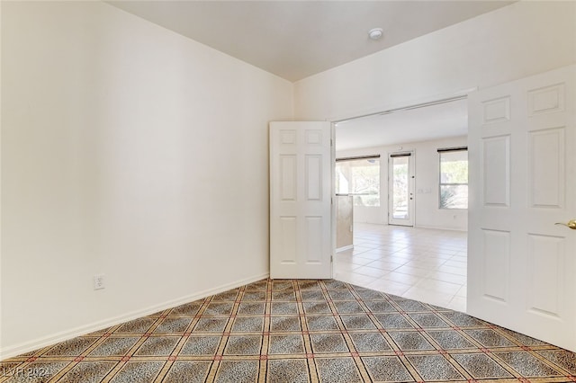 view of tiled empty room