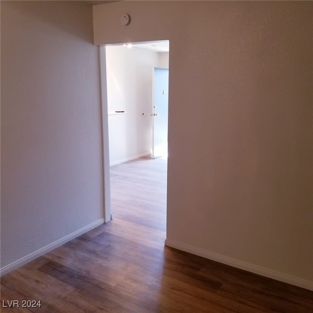 interior space with hardwood / wood-style flooring