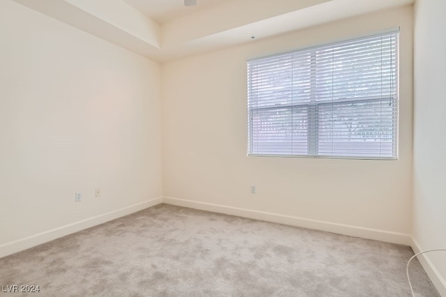 empty room with light carpet