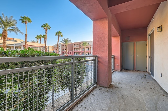 view of balcony