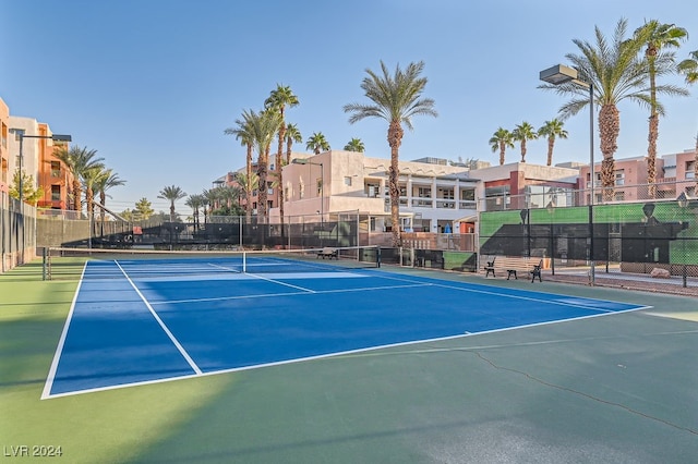 view of tennis court