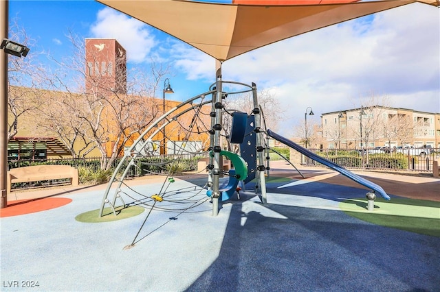 view of jungle gym