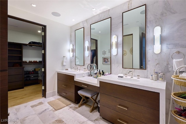 4915 Summit Overlook Dr, Las Vegas, NV 89135 - bathroom with vanity and a walk in closet