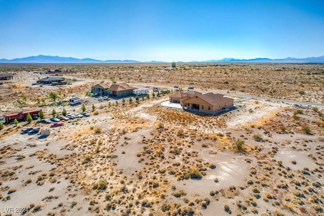 aerial view featuring a mountain view