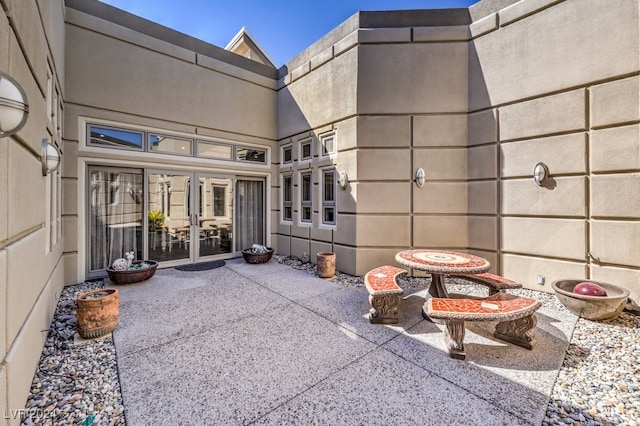 view of patio / terrace with french doors