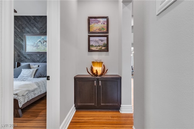 hallway featuring light hardwood / wood-style floors