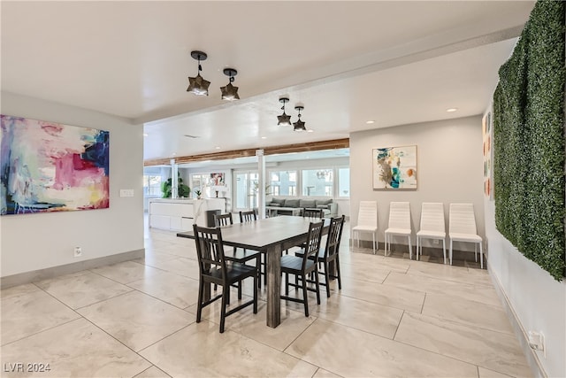 view of dining room