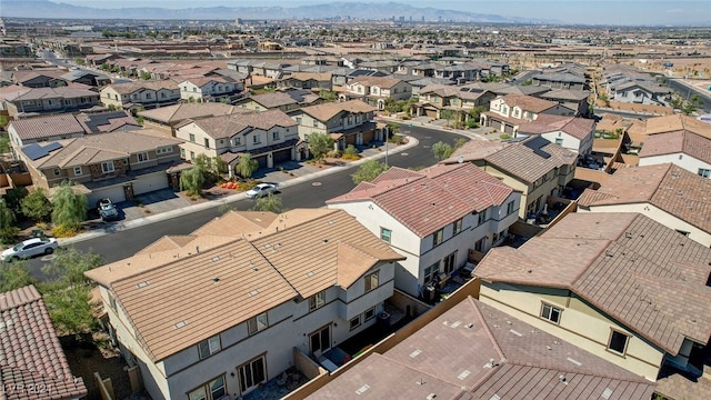 bird's eye view featuring a mountain view