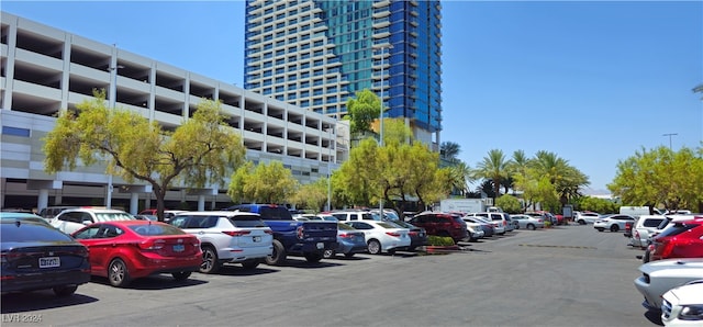 view of parking / parking lot