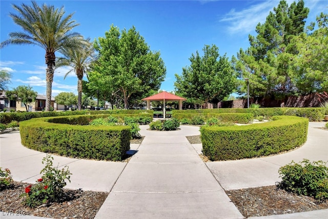 view of home's community with a gazebo