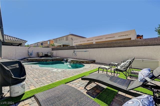 view of pool with a patio