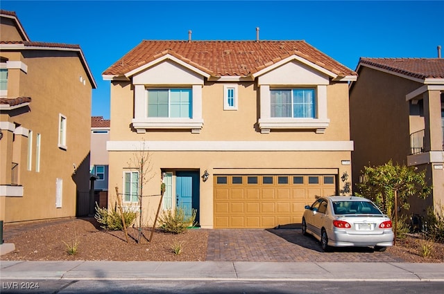 view of front of house featuring a garage