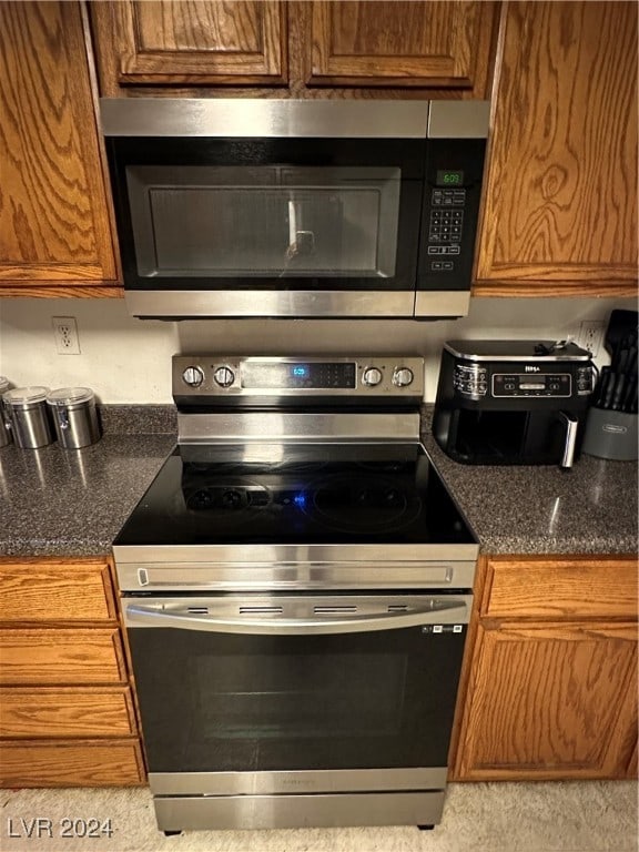 kitchen featuring appliances with stainless steel finishes