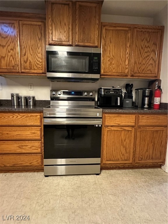 kitchen with stainless steel appliances