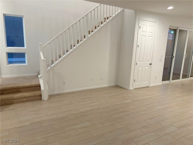 interior space featuring light wood-type flooring