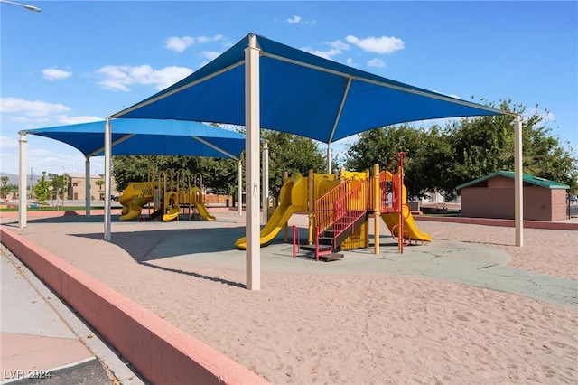 view of play area