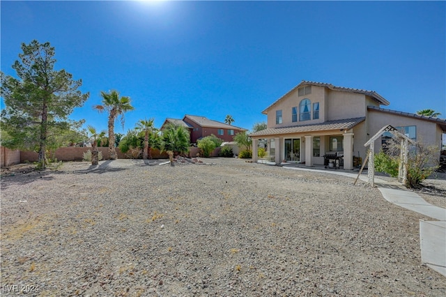 view of rear view of property