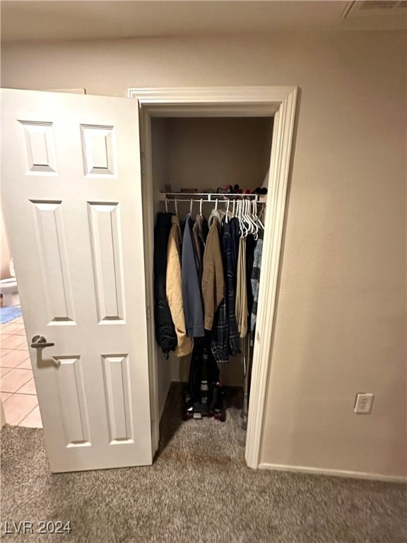 view of closet