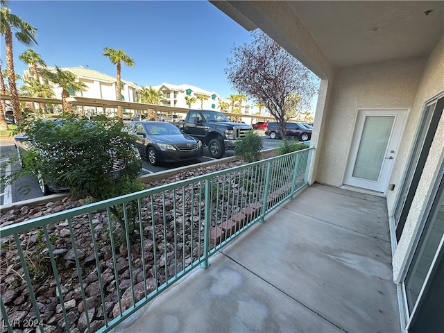 view of balcony