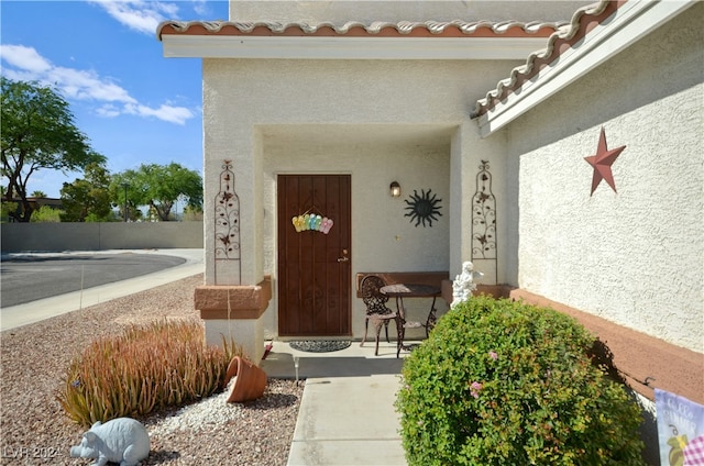 view of entrance to property