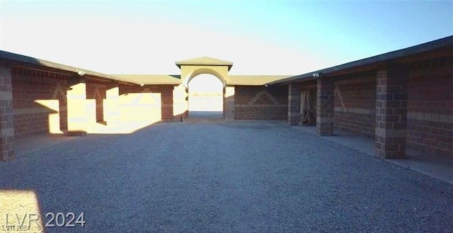 view of horse barn