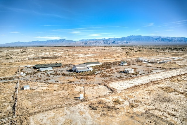 aerial view featuring a mountain view