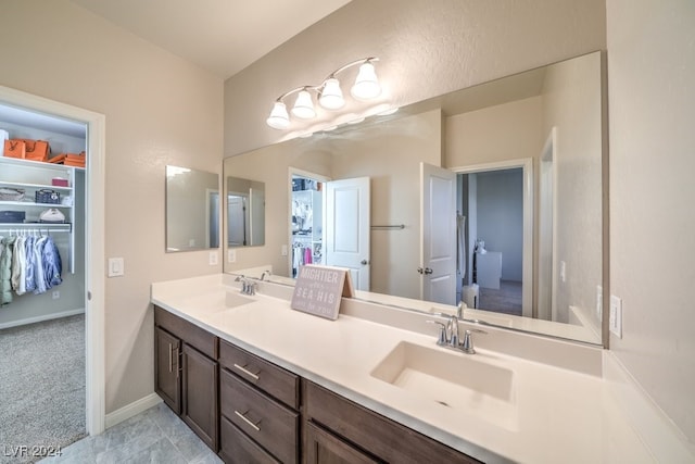 bathroom featuring vanity