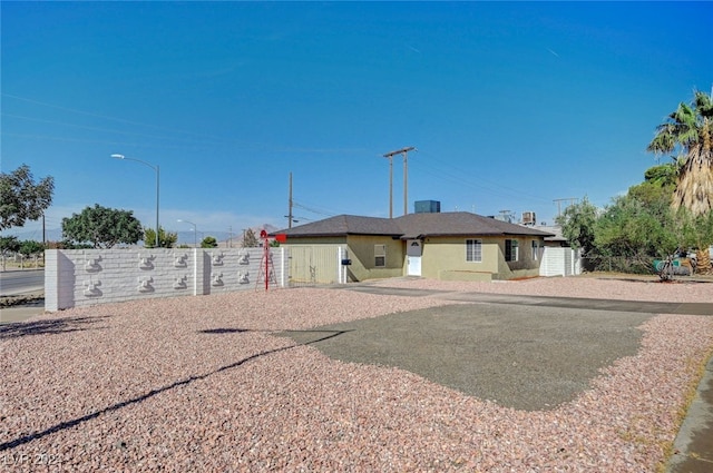 view of rear view of property