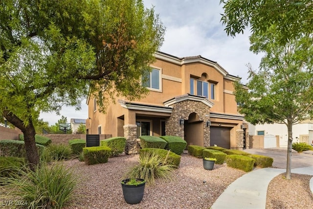 view of front of house featuring a garage