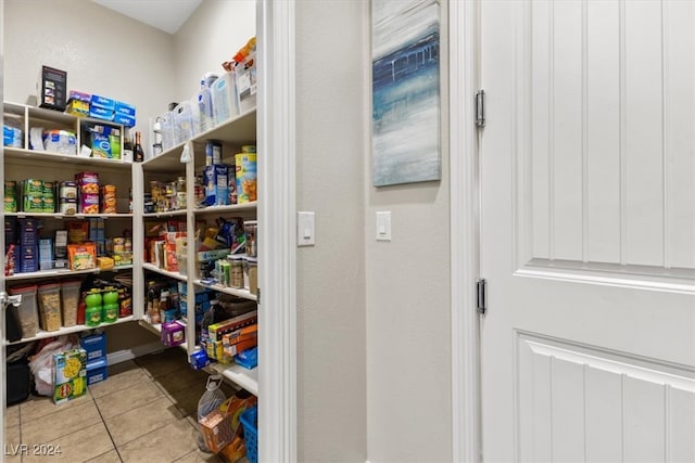 view of pantry